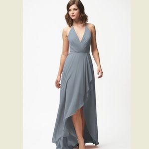 Jenny Yoo Farrah Ruffle Skirt Chiffon Gown